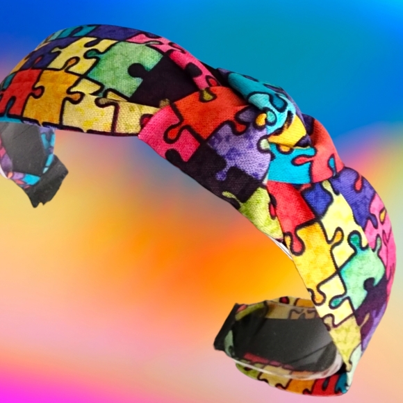 Autism Awareness Colorful Turban Knotted Style Headband!!๐๐๐๐ - Picture 7 of 12